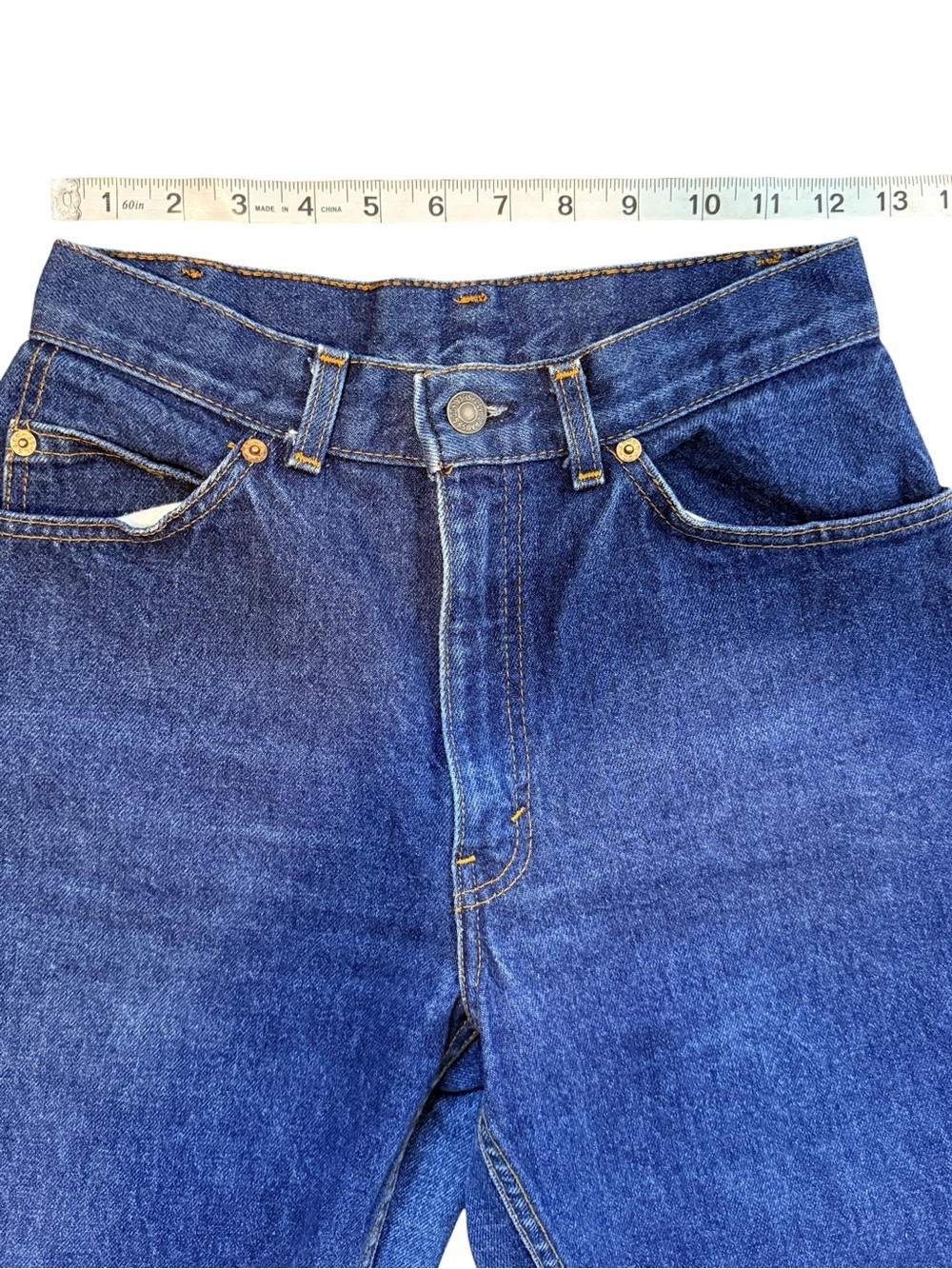 Vintage Levi’s Made in USA High Rise Mom Jeans Dark Wash Tapered Women’s 24 - Picture 8 of 11